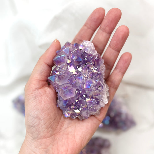 Amethyst Aura cluster 天使光紫水晶