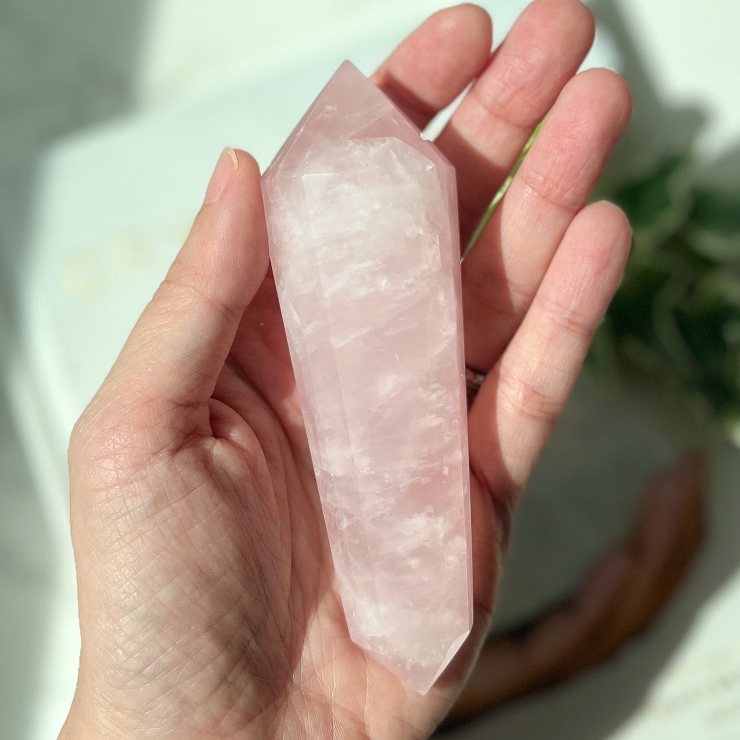 Rose Quartz Vogel (12 Facets)