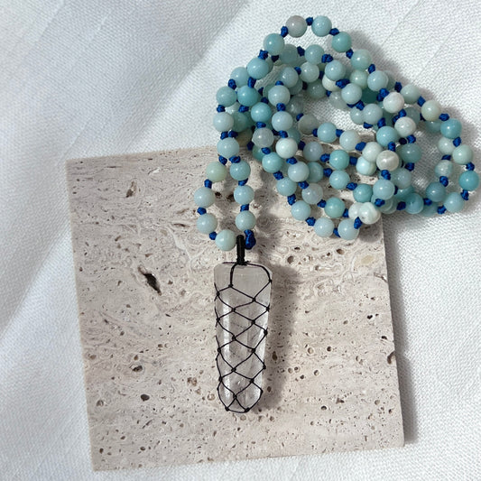 Amazonite Mala Necklace 天河石