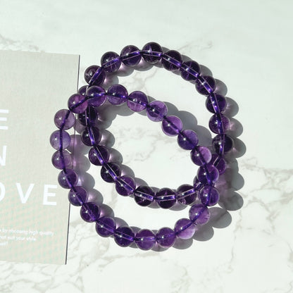 Amethyst Bracelet 9mm