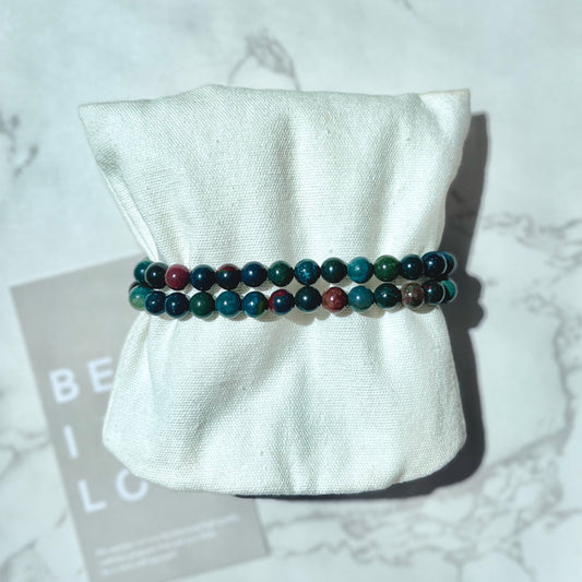 Bloodstone bracelet 6mm