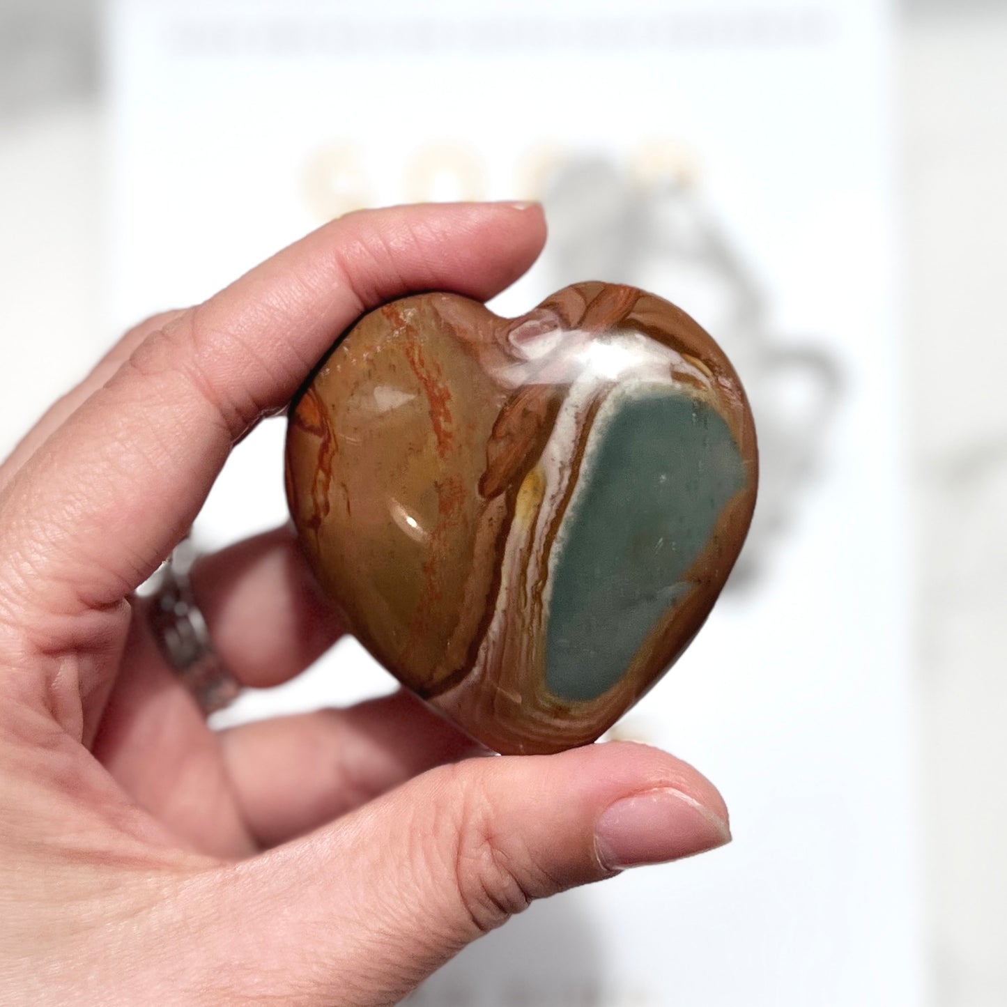 Polychrome Jasper Heart 5cm