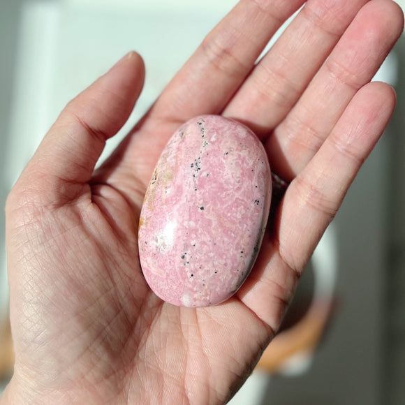 Rhodonite Palm Stone