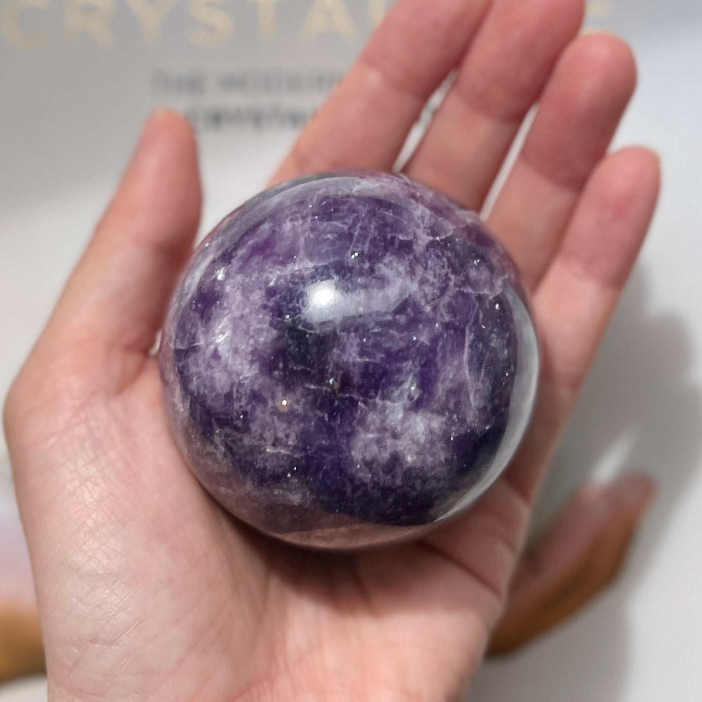 Lepidolite Sphere 紫鋰雲母