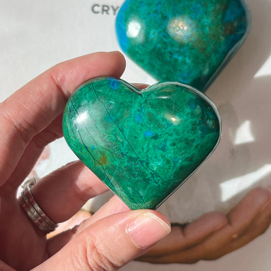 Chrysocolla Heart