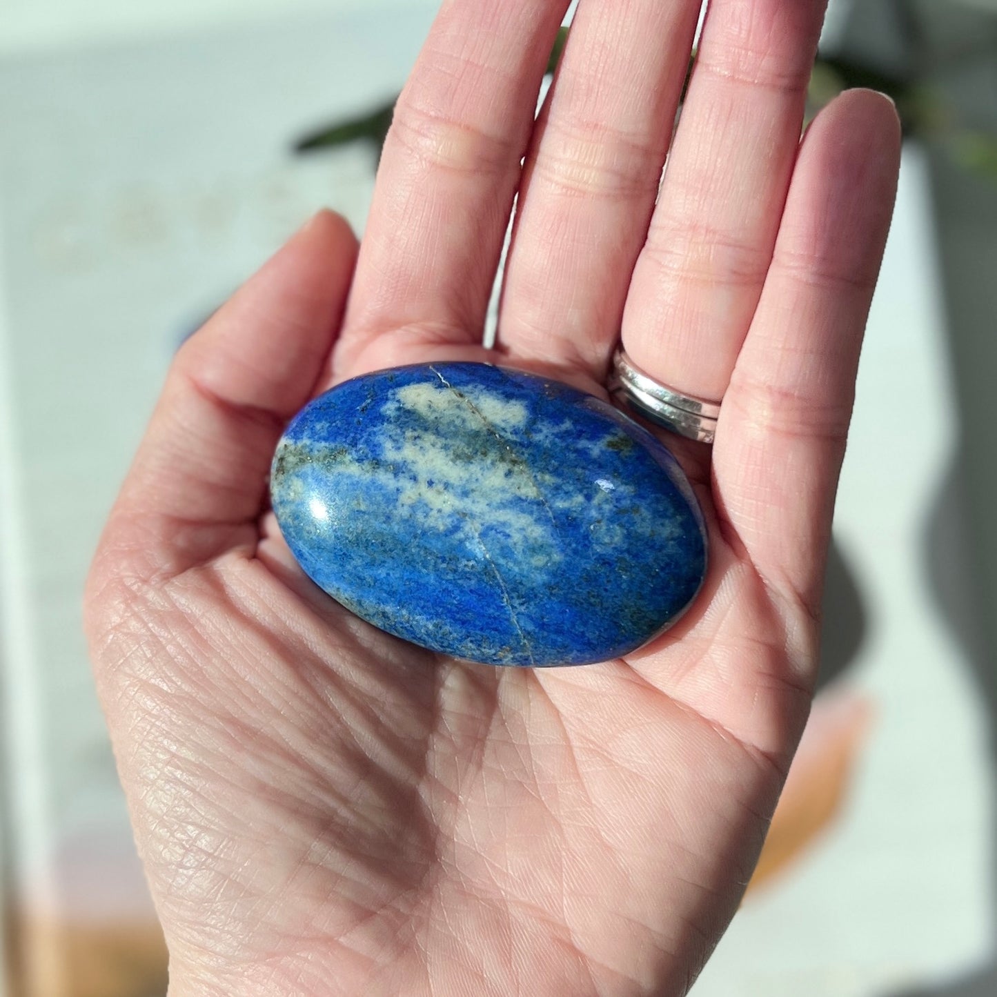 Lapis Lazuli Palm Stone (LL-010)