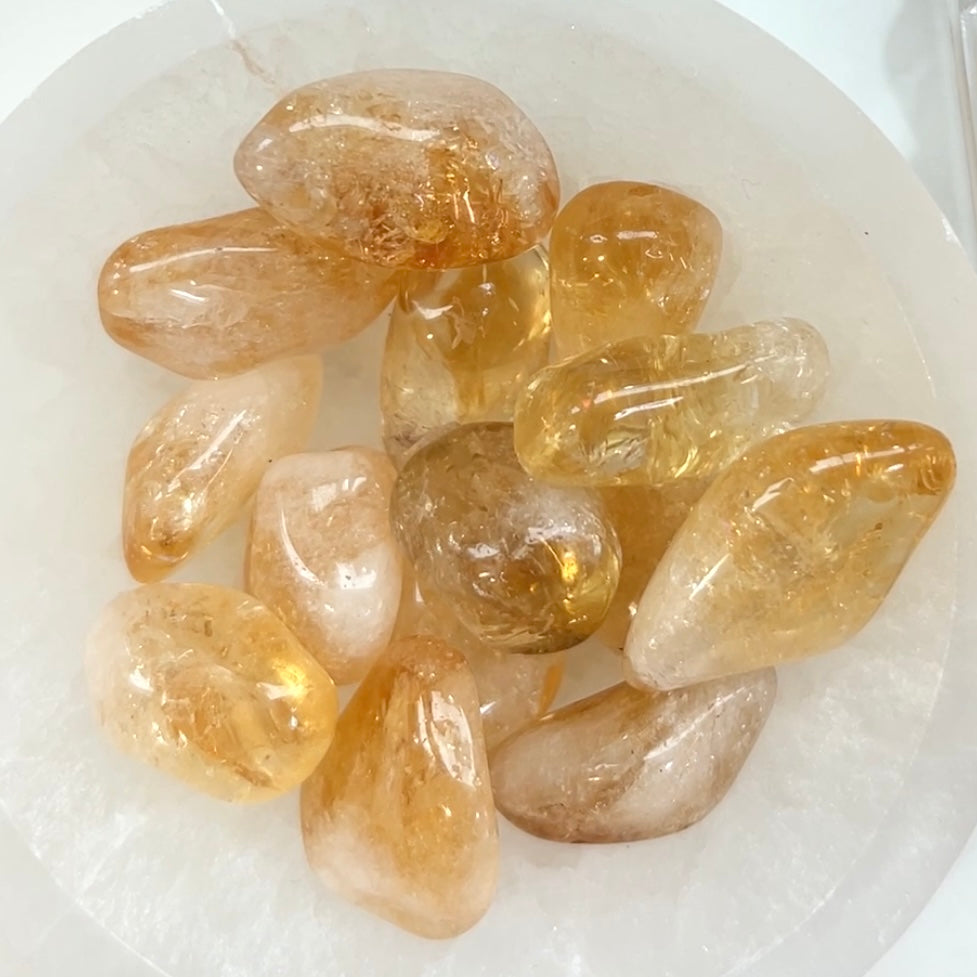 Citrine Tumble Stone (CI-TS03a) Extra Quality