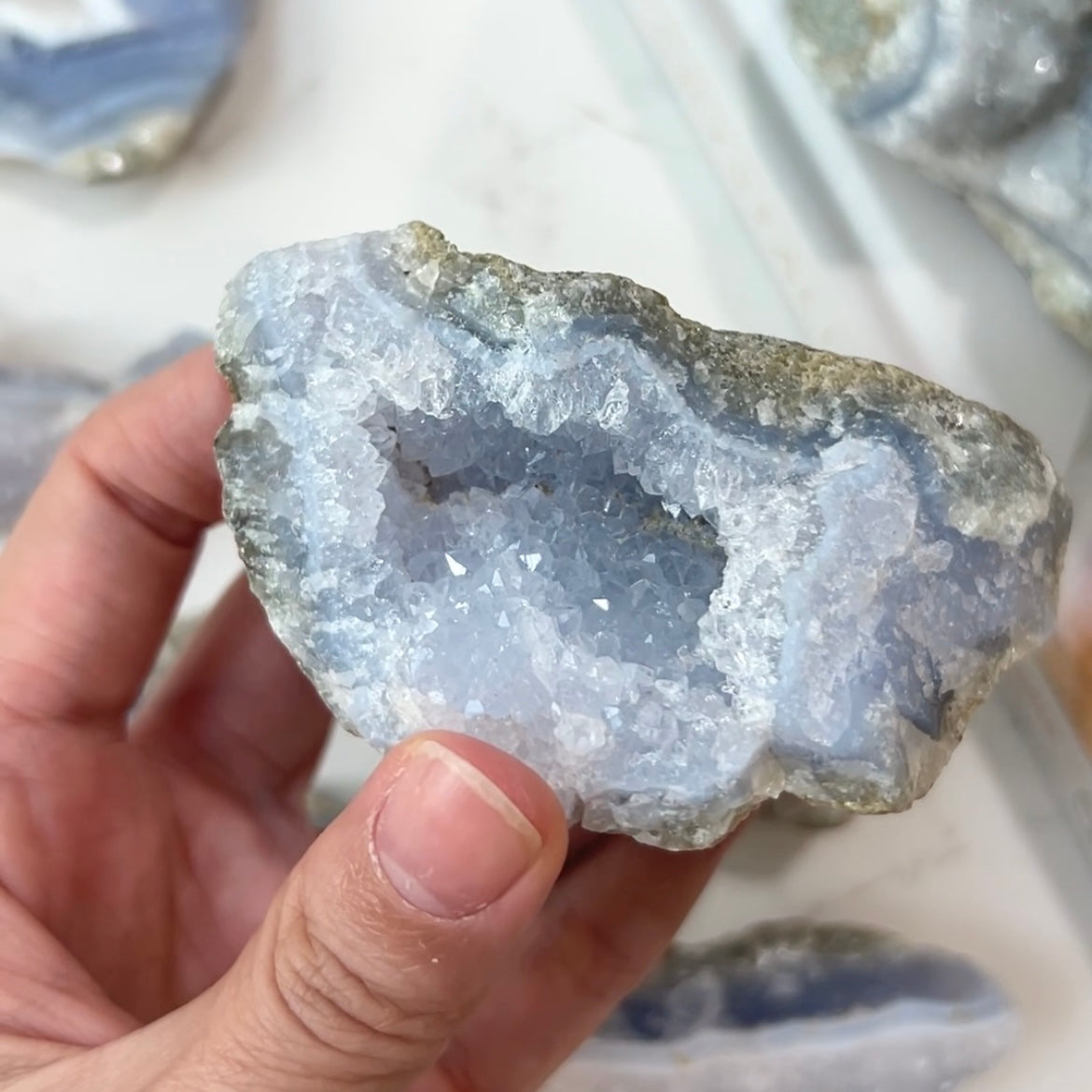 Blue Lace Agate Raw (BLA-002)