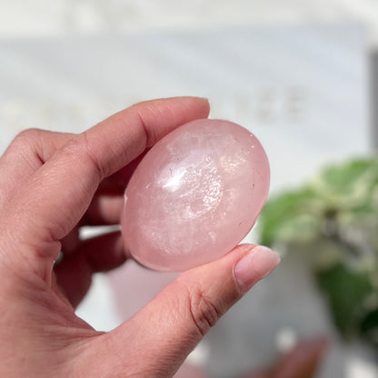 Rose Quartz Palm Stone