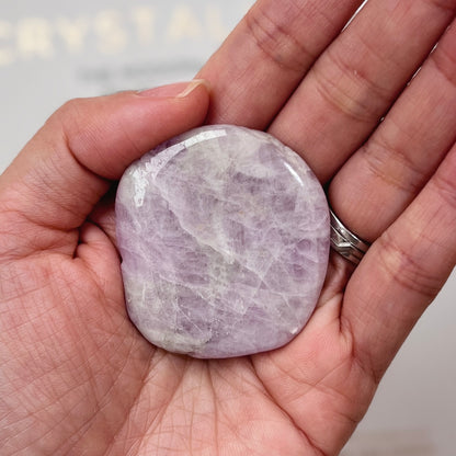 Kunzite Palm stone