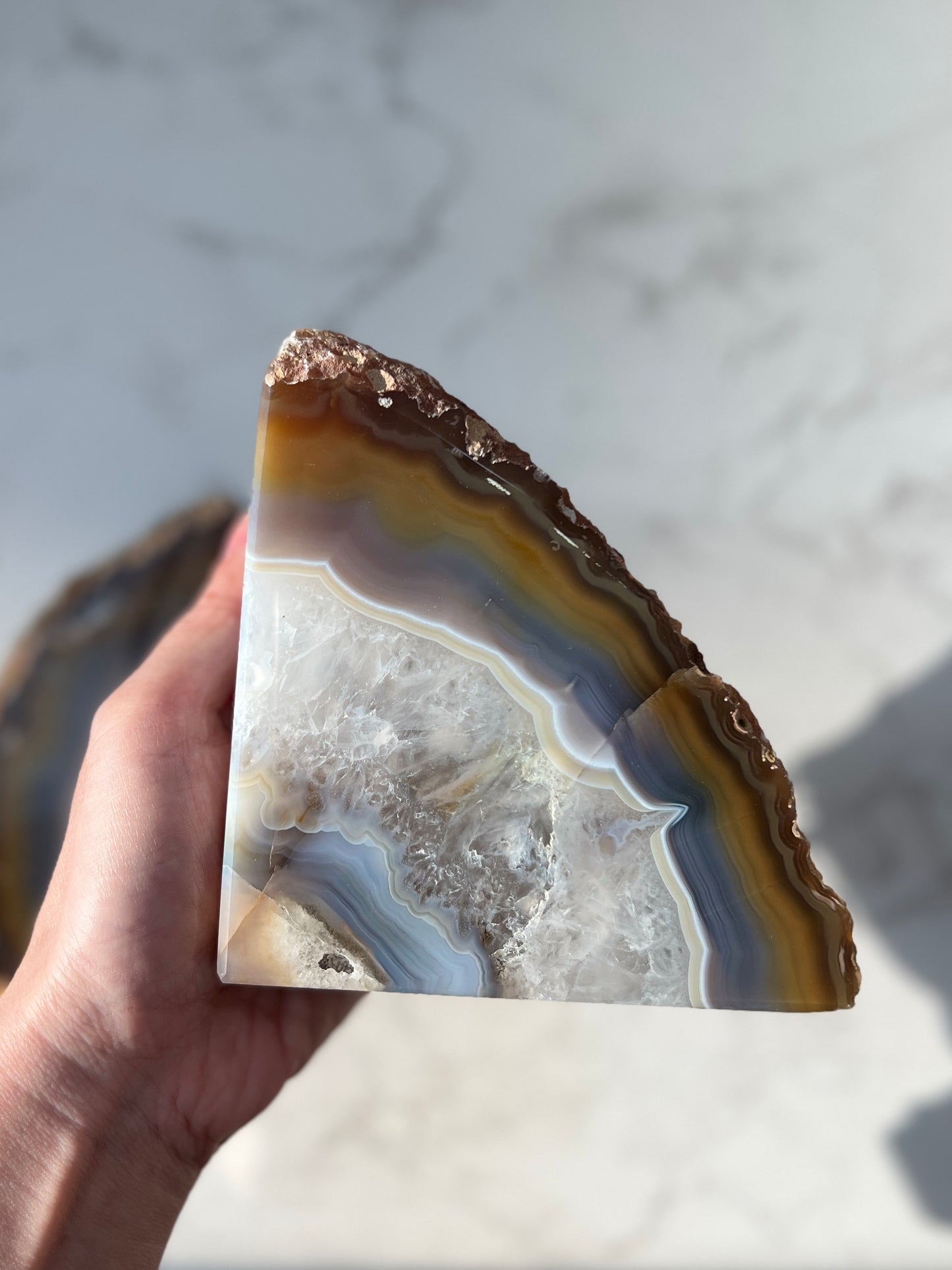 Agate Bookend 瑪瑙