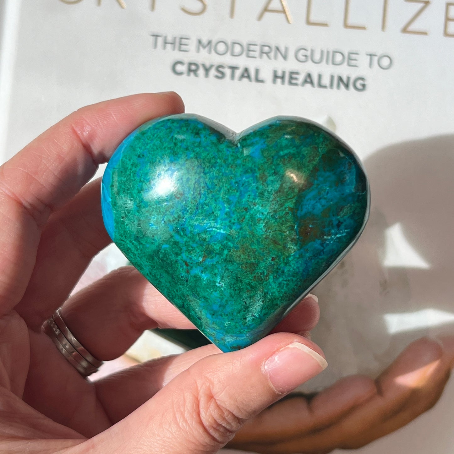 Chrysocolla Heart