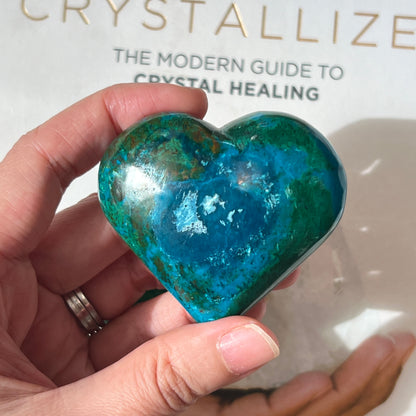 Chrysocolla Heart