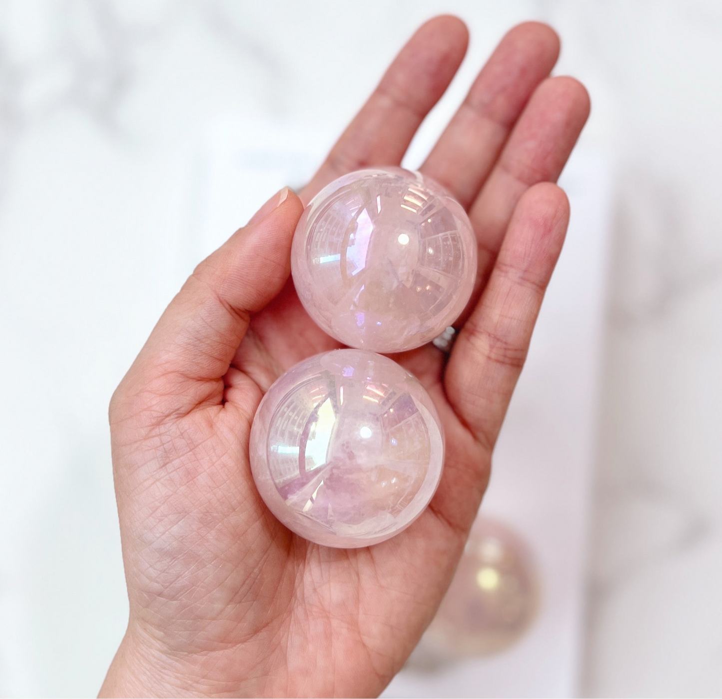 Rose Aura Sphere 4cm