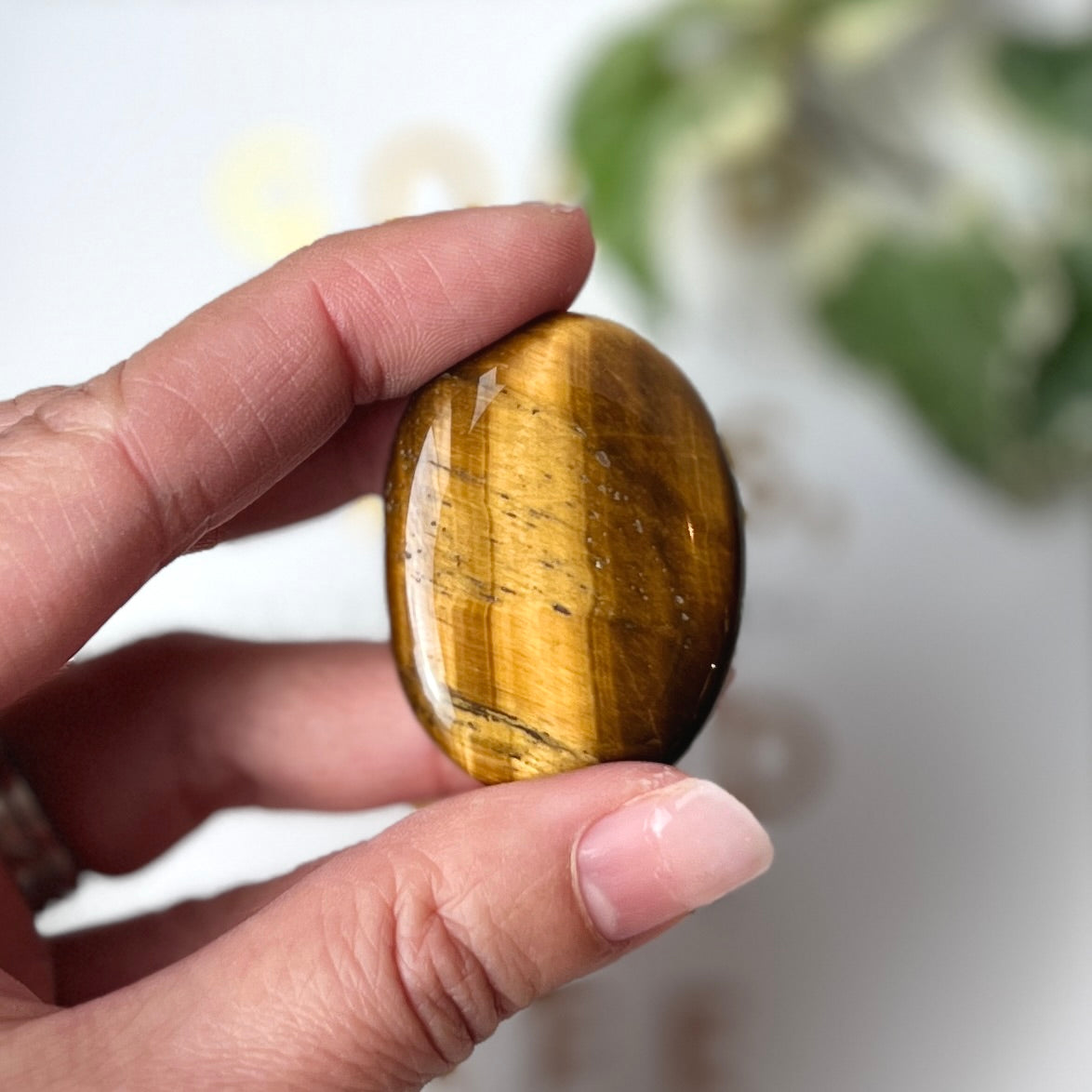 Tiger’s Eye Palm Stone