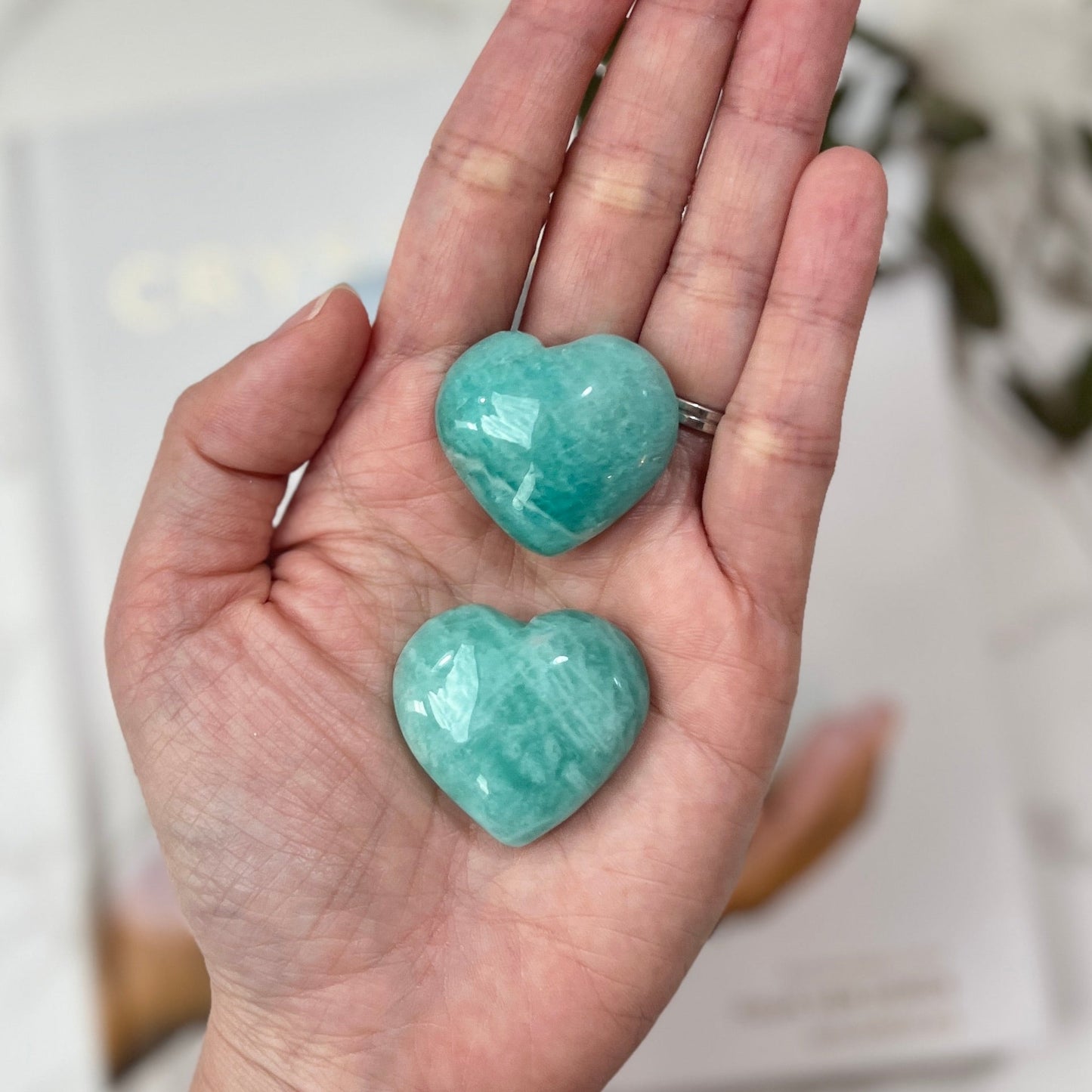 Amazonite Heart 2.5-3cm