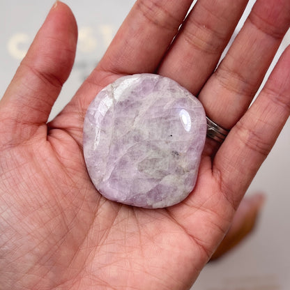 Kunzite Palm stone