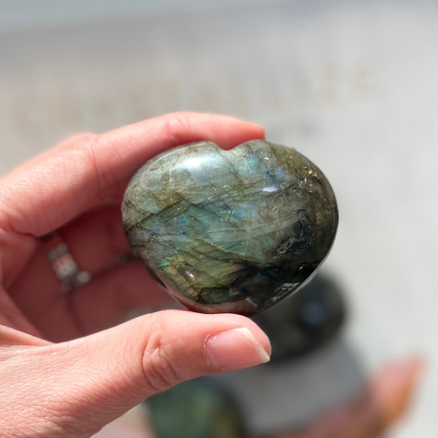 Labradorite Heart (LAB-018)