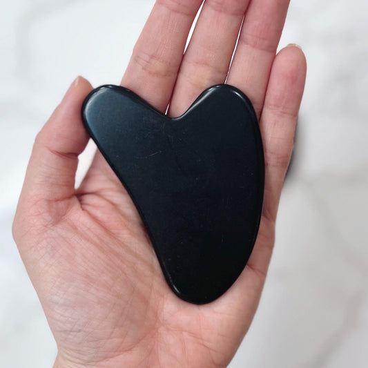 Black Obsidian Gua Sha 黑曜石刮痧板