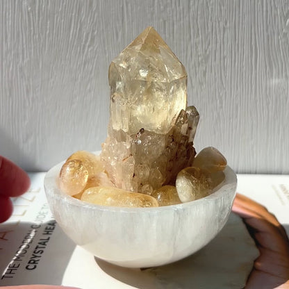 Natural Citrine Cathedral 天然黃水晶