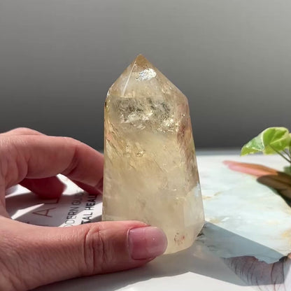 Natural Citrine Point 天然黃水晶