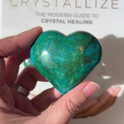 Chrysocolla Heart