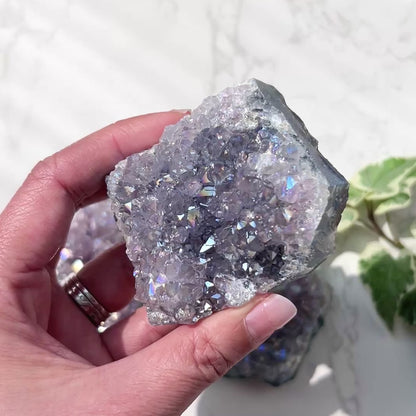 Amethyst Aura cluster 紫晶天使光晶簇