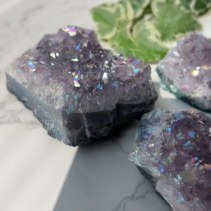 Amethyst Aura cluster 紫晶天使光晶簇