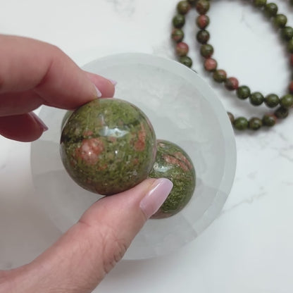 Unakite Sphere 2.5-3cm