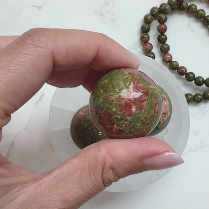 Unakite Sphere 2.5-3cm