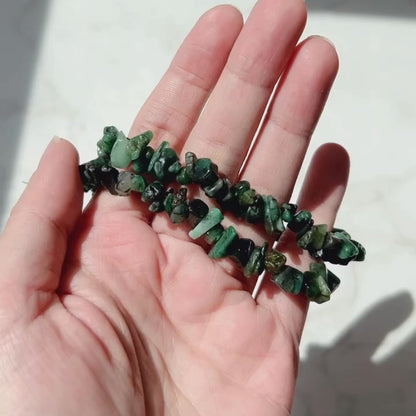 Emerald Chip Bracelet