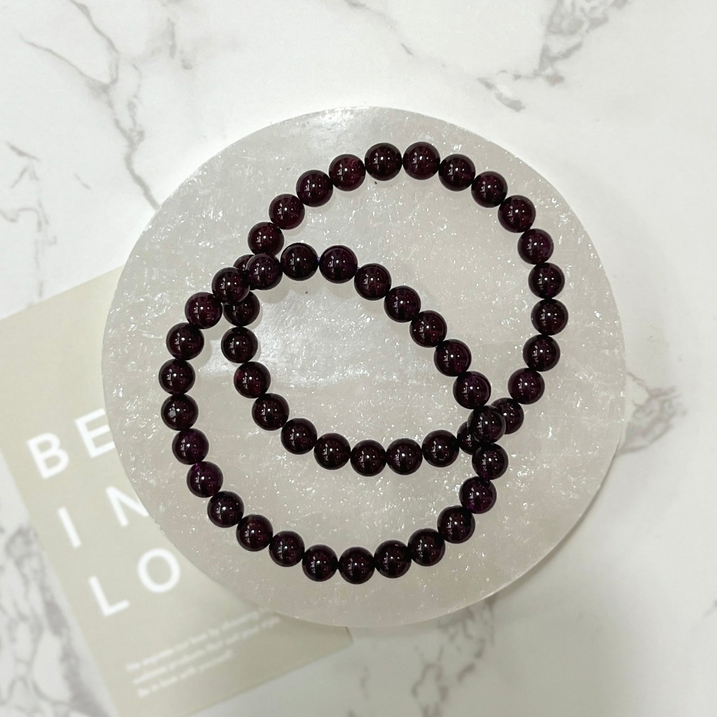 Garnet Bracelet 7mm (High Quality)