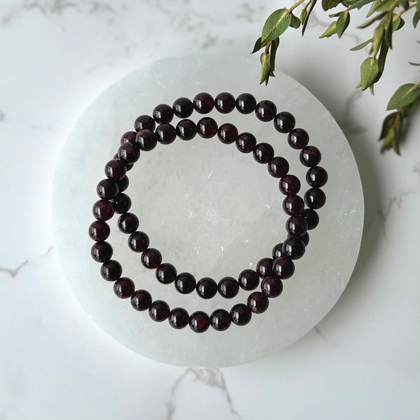 Garnet Bracelet 6mm