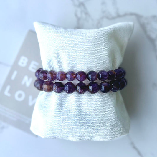 Amethyst Rutilated Bracelet 8mm 紫鈦晶